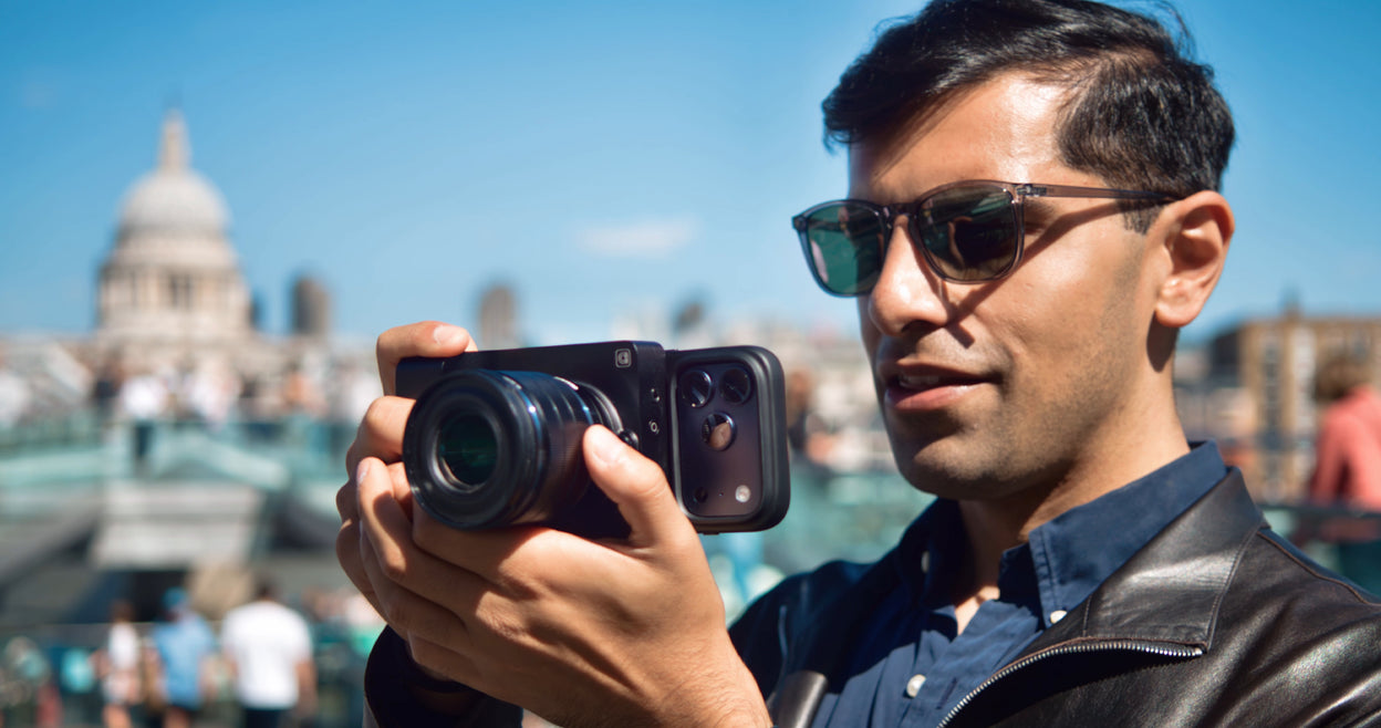 Shooting with Caira on Millennium Bridge