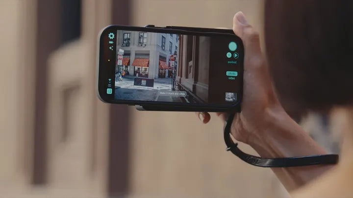 Caira app with a voice command on screen