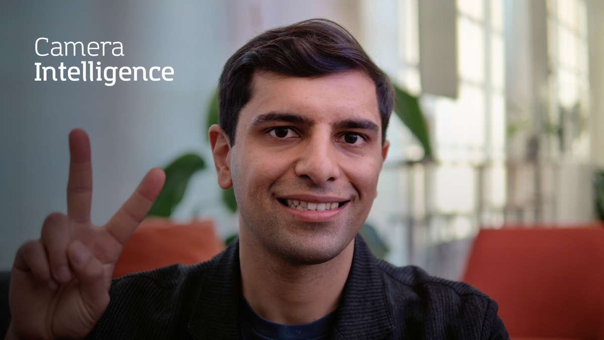Vishal Kumar, CEO of Camera Intelligence, demonstrating voice control